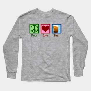 Peace Love Beer Long Sleeve T-Shirt